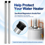 32" Magnesium Anode Rod for Hot Water Heater, 3/4" NPT