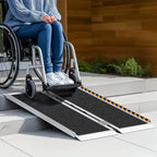 Portable Wheelchair Ramps 3FT for Home Steps, Non-Skid, Aluminum