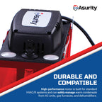 DiversiTech CP-22 Series Automatic Condensate Pump with Tubing for HVAC/R Equipment, Condensation Removal Pump with Removable Check Valve, 120V, 22'