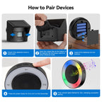 TECKNET Non-APP Solar RGB Wireless Driveway Alarm
