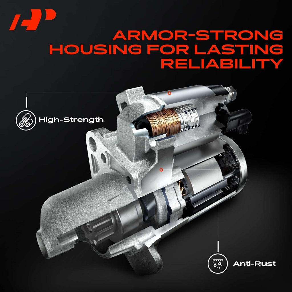 A-Premium Starter Motor, 12V 1.4KW 12 Teeth Clockwise