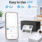 Thermal Shipping Label Printer 4x6 Bluetooth Label Maker for Small Business
