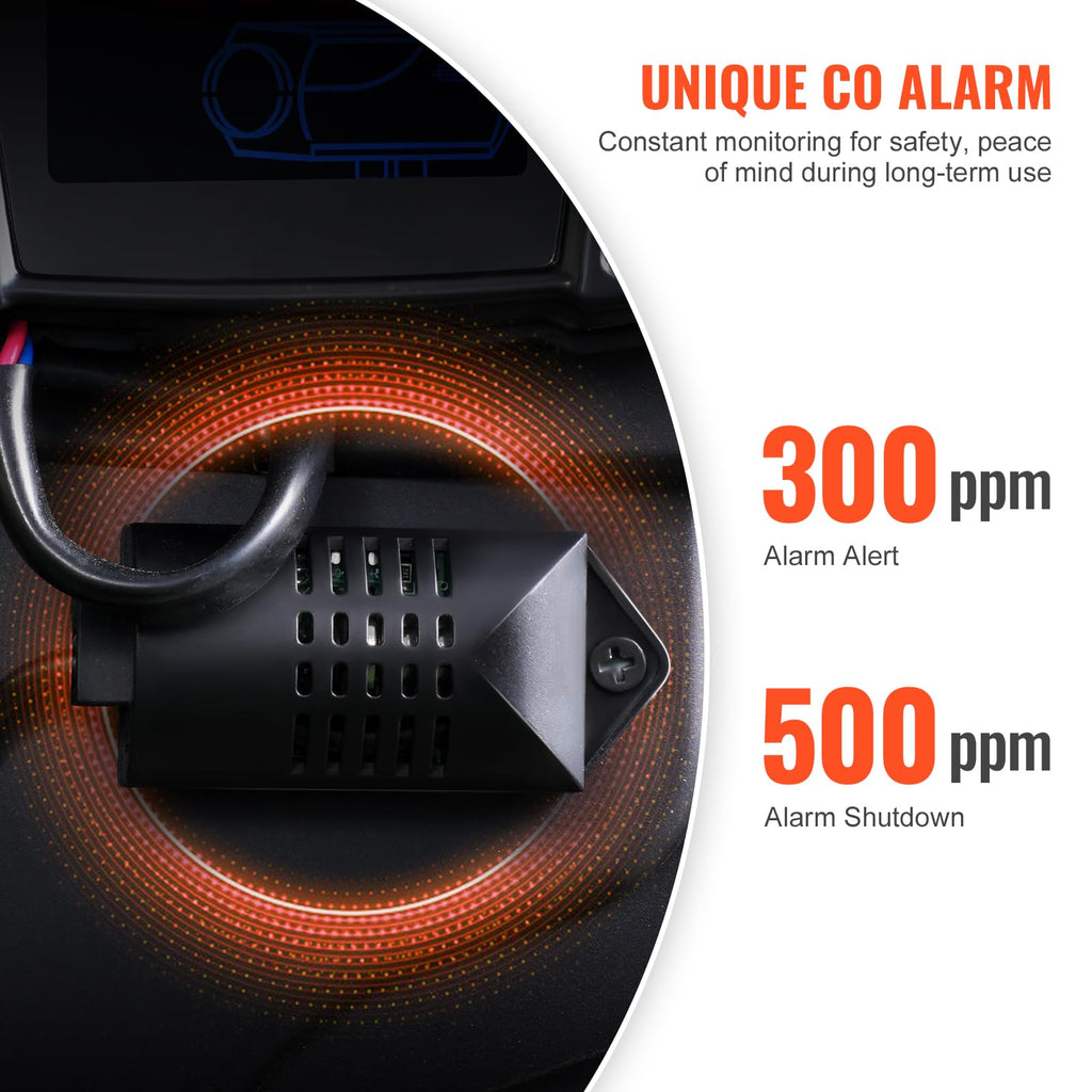 VEVOR 8KW Diesel Heater, DC 12V/24V, Bluetooth APP Control, CO Alarm