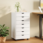 Sweetcrispy 7 Drawer Rolling Storage Cabinet with Wheels, Wood Organizer