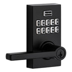 Kwikset SmartCode 917 Contemporary Electronic Deadbolt with Halifax Handle
