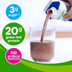 Orgain 20g Clean Grass Fed High Protein Shake, Chocolate, 11 oz, 12pk