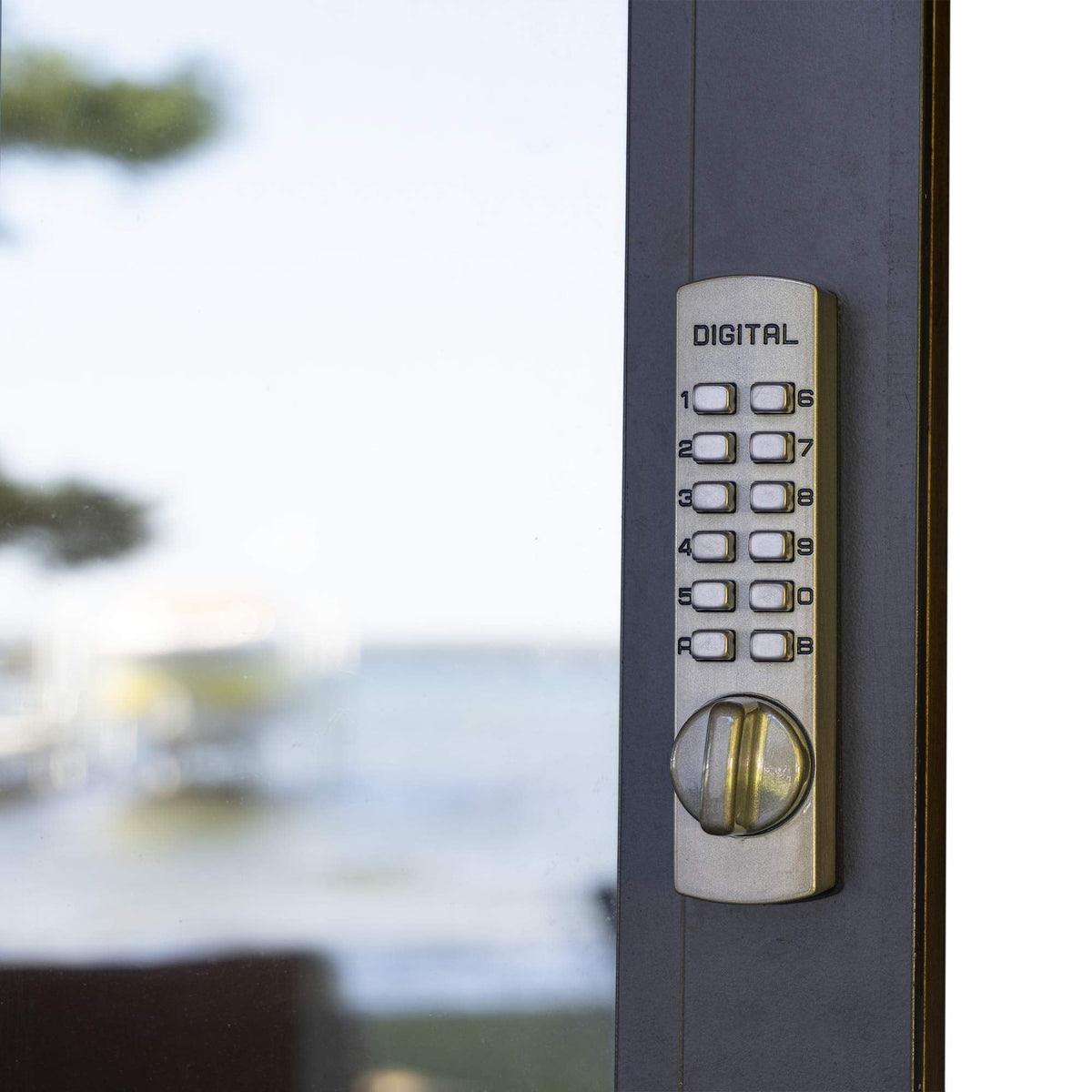 Lockey C150 C Series Keyless Entry Sliding Door Mechanical Deadbolt - Satin Nickel