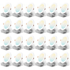 Amico 24 Pack 6 Inch Ultra-Thin LED Recessed Ceiling Light, 5CCT, 1050LM