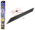 SootEater Rotary Chimney Cleaning System - Gardus RCH205-B Chimney Sweep Kit, Cleans Open Chimneys up to 18' with 6 Flexible 3' Rods, Chimney