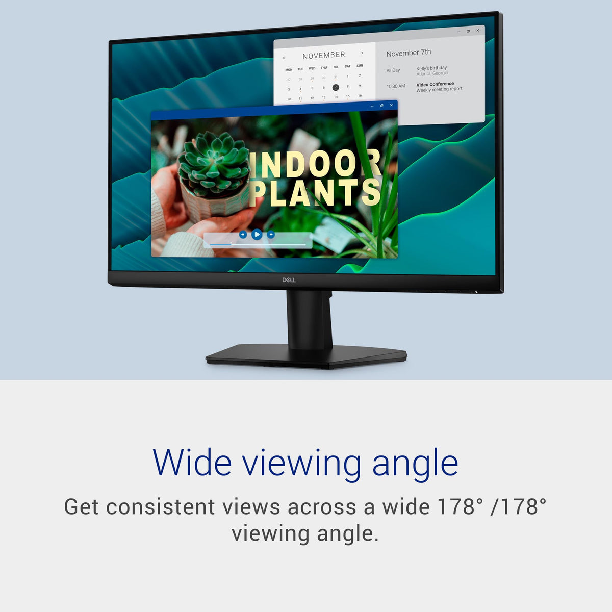 Dell 27 Monitor - SE2726H - 27-inch FHD (1920x1080) 144Hz 1ms Display, in-Plane Switching (IPS) Technology, AMD FreeSync™, TÜV 3-Star 2X HDMI, Tilt