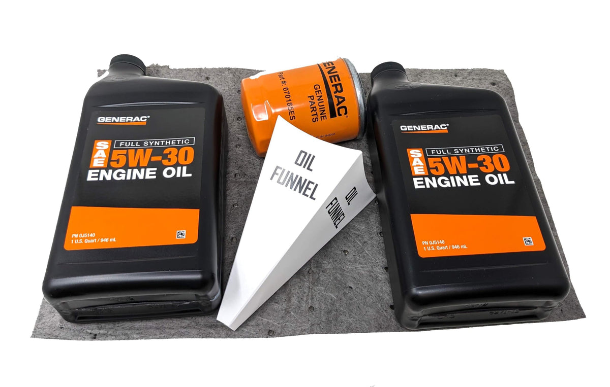 Generac 5W-30 Full Synthetic Oil Change Kit 2 Quarts oil and Filter