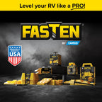 Camco FasTen RV Leveling Blocks - 8.5” x 8.5” x 1”- 10-Pk - Made in the USA