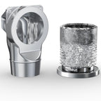 Magnetic Dryer Vent Coupling DV90 Airtight Seal Dryer Vent Connector Kit Easy to Clean Quick Connector Including a 2.6ft 4" Duct and two Clamps