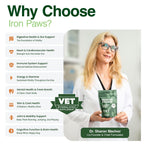 Human-Grade Superfood for Dogs, Premium Greens Powder Supplement for Dental Health, Longevity, Hip & Joint, Gut Health, Allergies, Immune Support