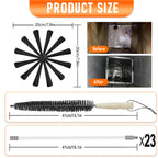30Feet Chimney Sweep Kit,8 in Brush Head,Dryer Vent Cleaner Kit, Chimney Sweep&Chimney Cleaning Kit, Rotary Chimney Cleaning System for