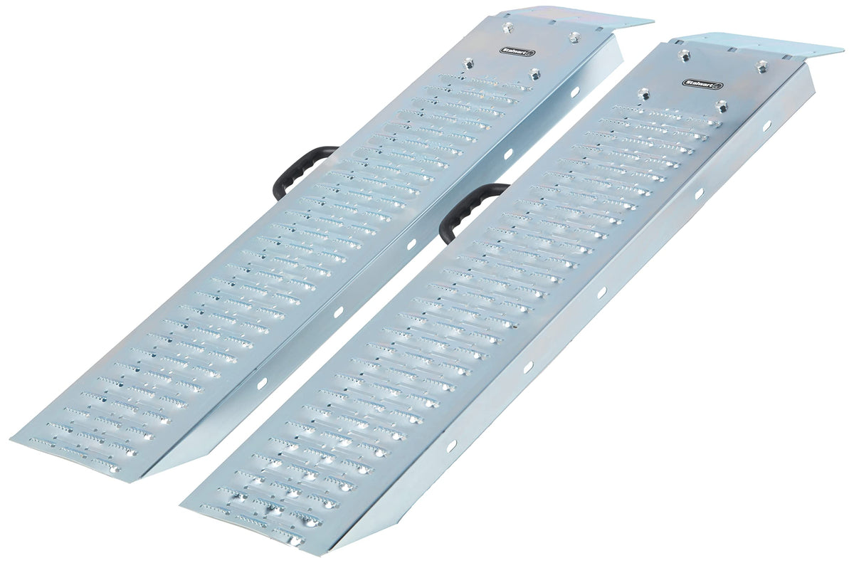Loading Ramps - Steel Ramp Set for ATVs, Motorcycles, Mowers, Carts & More - Use with Pickup Trucks & Trailers - 1200lb Combined Capacity by Stalwart