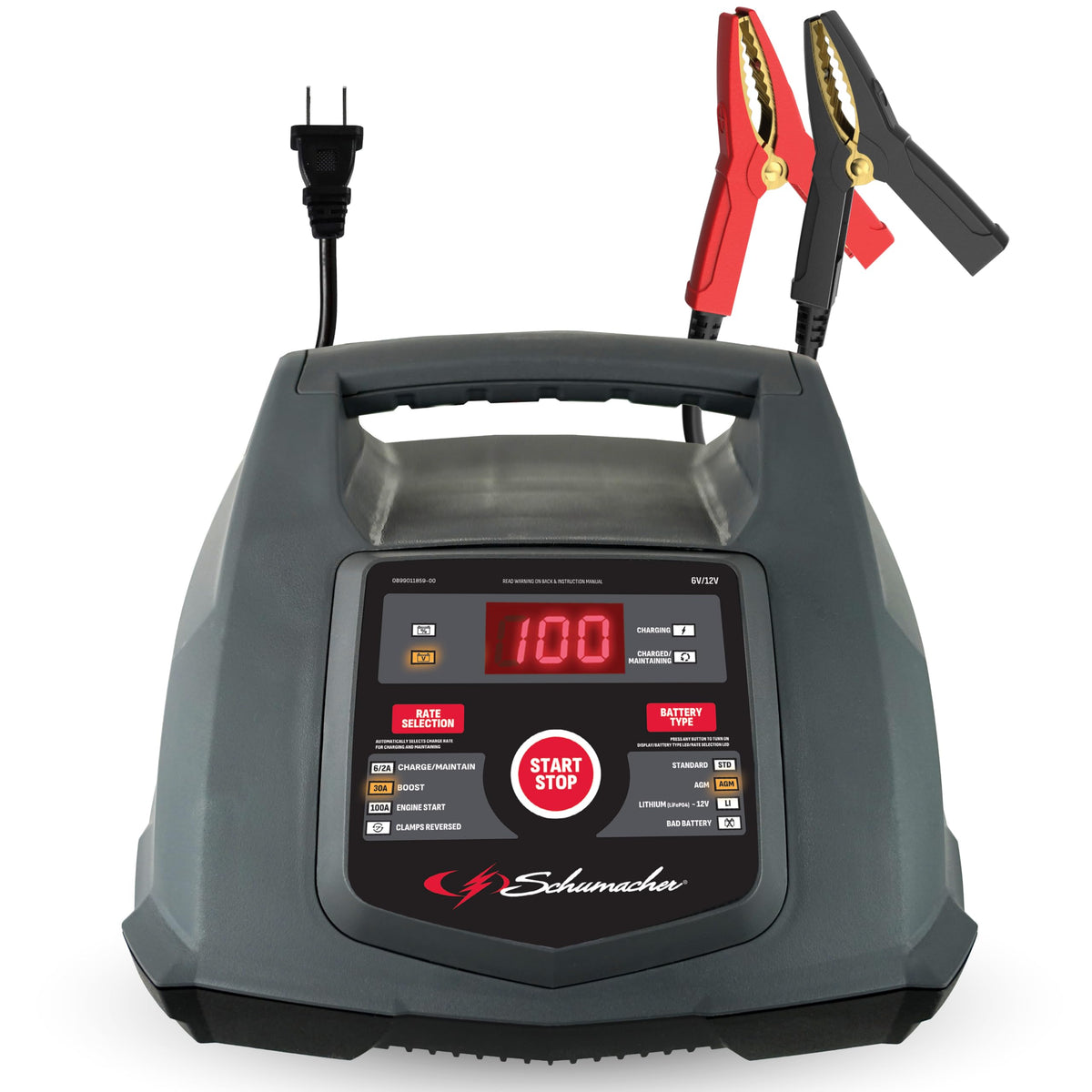 Schumacher Electric 6A Car Battery Charger & Maintainer, 6V/12V – SC1281