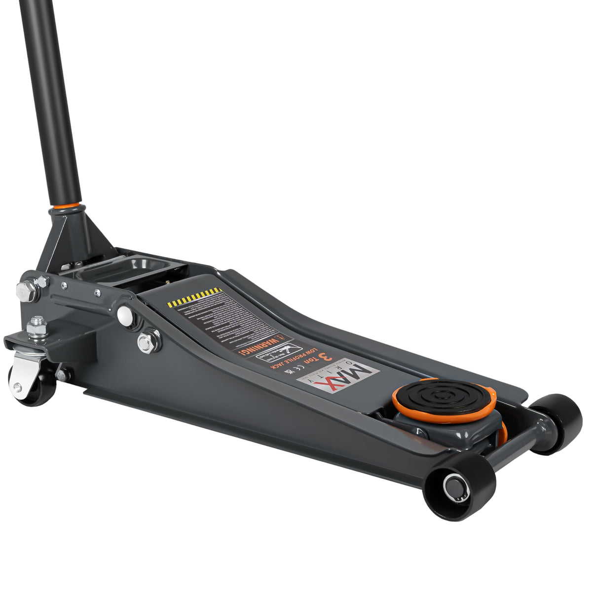 3-Ton (6600lbs) Low Profile Hydraulic Heavy-Duty Steel Floor Jack with Dual Pistons Quick Lift Pump, Home and Workshop Car Maintenance for Various