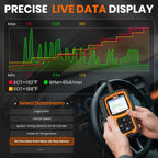 ANCEL AD410 PRO OBD2 Scanner and Battery Tester, 2-in-1 Car Diagnostic Tool, Check Engine Light, EVAP Test, Live Data, 12V Battery Analyzer with