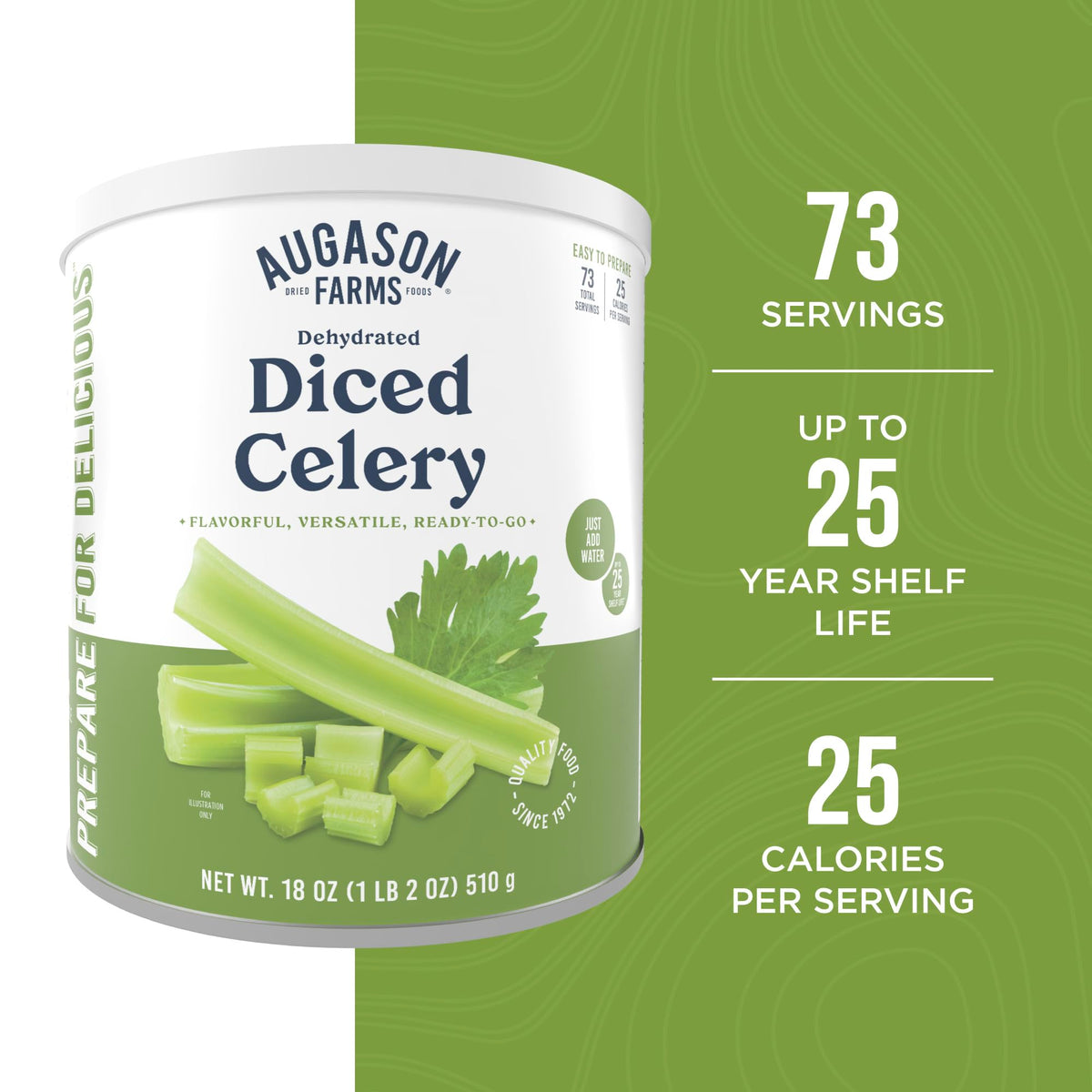 Augason Farms Dehydrated Diced Celery Can
