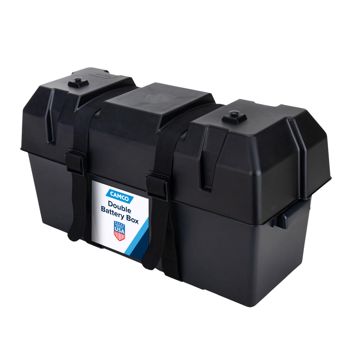 Camco Double Battery Box - Safely Store RV (& More) Batteries - USA Made
