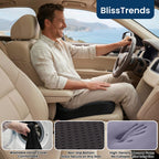 BlissTrends Memory Foam Seat Cushion for Car Seat & Office Chair, Black