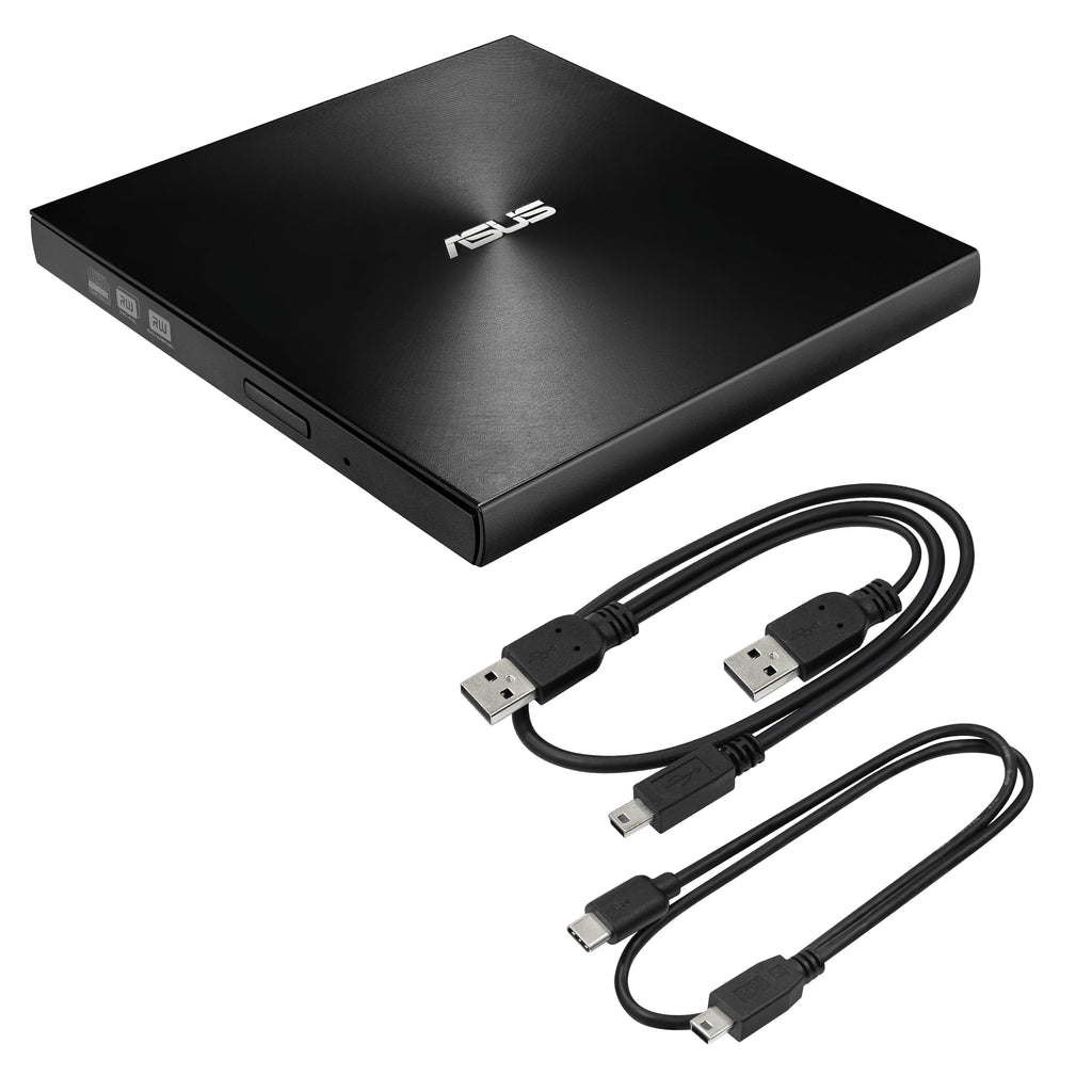 ASUS ZenDrive Black 13mm External 8X DVD/Burner Drive +/-RW with M-Disc Support, Compatible with Both Mac & Windows and Nero BackItUp for Android