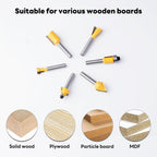 100 Pieces Router Bit Set Router Bits 1/4 Inch Shank