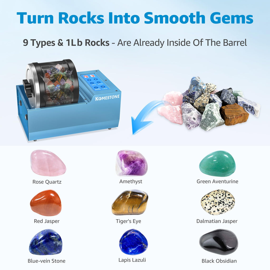 G1 4LB Professional Rock Tumbler Kit for Adults
