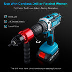 YUZES Rivet Nut Tool Kit for Drill & Ratchet, 10 Mandrels, 50 Rivet Nuts