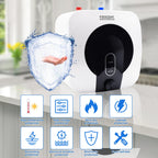 2.5 Gallon Water Heater Under Sink Instant Hot Mini Tank Water Heaters 110V 120V Small Hot Water Heater,1500W Rv Compact Mini Water Heater Kitchen