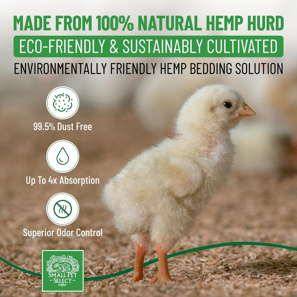 Small Pet Select Hemp HURD Chicken Coop Bedding, Odor Control, 18 lb