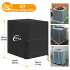 Heavy Duty Air Conditioner Cover for Outside Units, Windproof, Anti-UV, Tear & Fade Resistant AC Cover for Winter (30" W x 30" D x 32" H)
