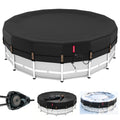 18ft Winter Pool Cover,Windproof Patented Ratchet&Heavy Duty Fabric
