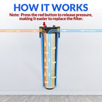 SimPure DB20P 20" *4.5" Whole House Sediment Water Filter Housing