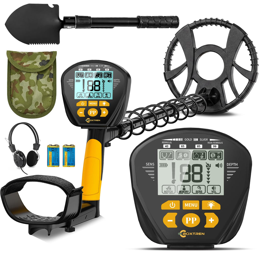 Higher Accuracy Metal Detector for Adults: 2026 Latest Professional Gold Detector with Backlit LCD, Advanced DSP Chip, IP68 Waterproof 10" Large Coil