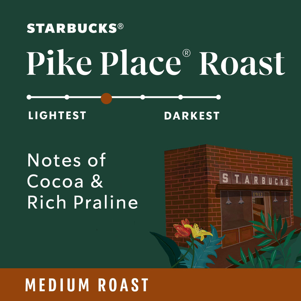 Starbucks VIA Instant Coffee, Pike Place Roast, 96 Count