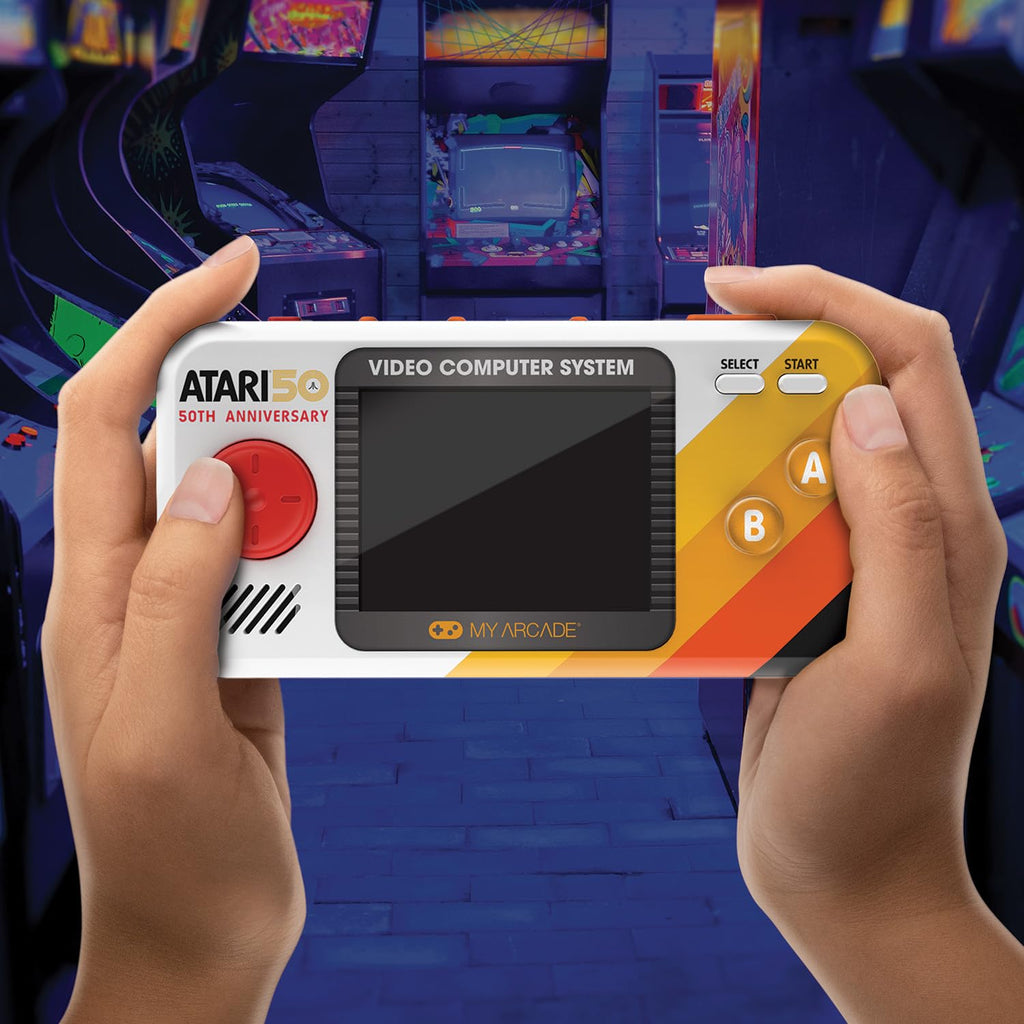 My Arcade Atari Pocket Player-Console preloaded with 100 Games, 2.8" Screen
