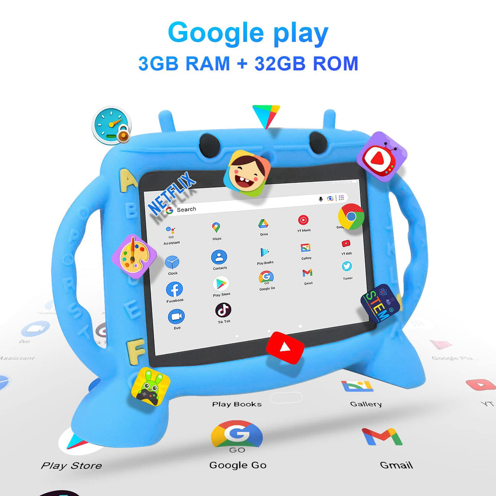 Kids Tablet 7 Inch Tablet for Kids Ages 3-10, Android 11 3GB RAM 32GB ROM