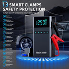 6000A Portable Car Battery Jump Starter with Air Compressor 160PSI
