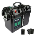 Newport Trolling Motor Smart Battery Box Power Center with USB and DC Ports, Medium