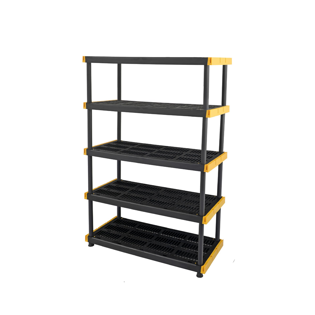 CX 5-Tier Heavy Duty Plastic Storage Shelves for Garage Organization