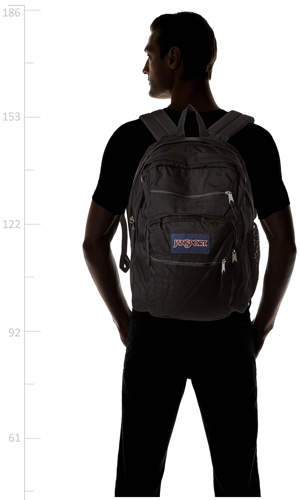JanSport Laptop Backpack - Computer Bag with 2 Compartments, Ergonomic Shoulder Straps, 15” Laptop Sleeve, Haul Handle - Black