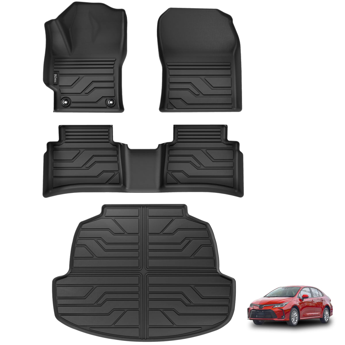 KARPAL Floor Mats for 2020-2027 Toyota Corolla Sedan & Hybrid