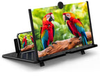 20" Screen Magnifier – 3D HD Cell Phone Magnifing Screen Enlarger Projector for Movies Videos and Gaming – Foldable Phone Stand Holder with Screen