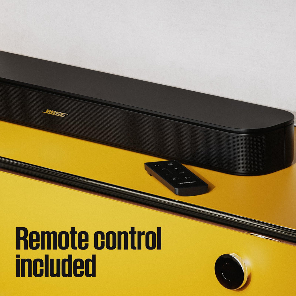 Bose TV Speaker (2nd Gen) - Compact Soundbar with Bluetooth and HDMI-ARC Connectivity, Clear Dialogue, Dolby Atmos, Deep Bass, Included Remote