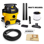 DEWALT Shop Vacuum 6 Gal 4 HP Poly Wet/Dry Vacuum with Blower DXV06P