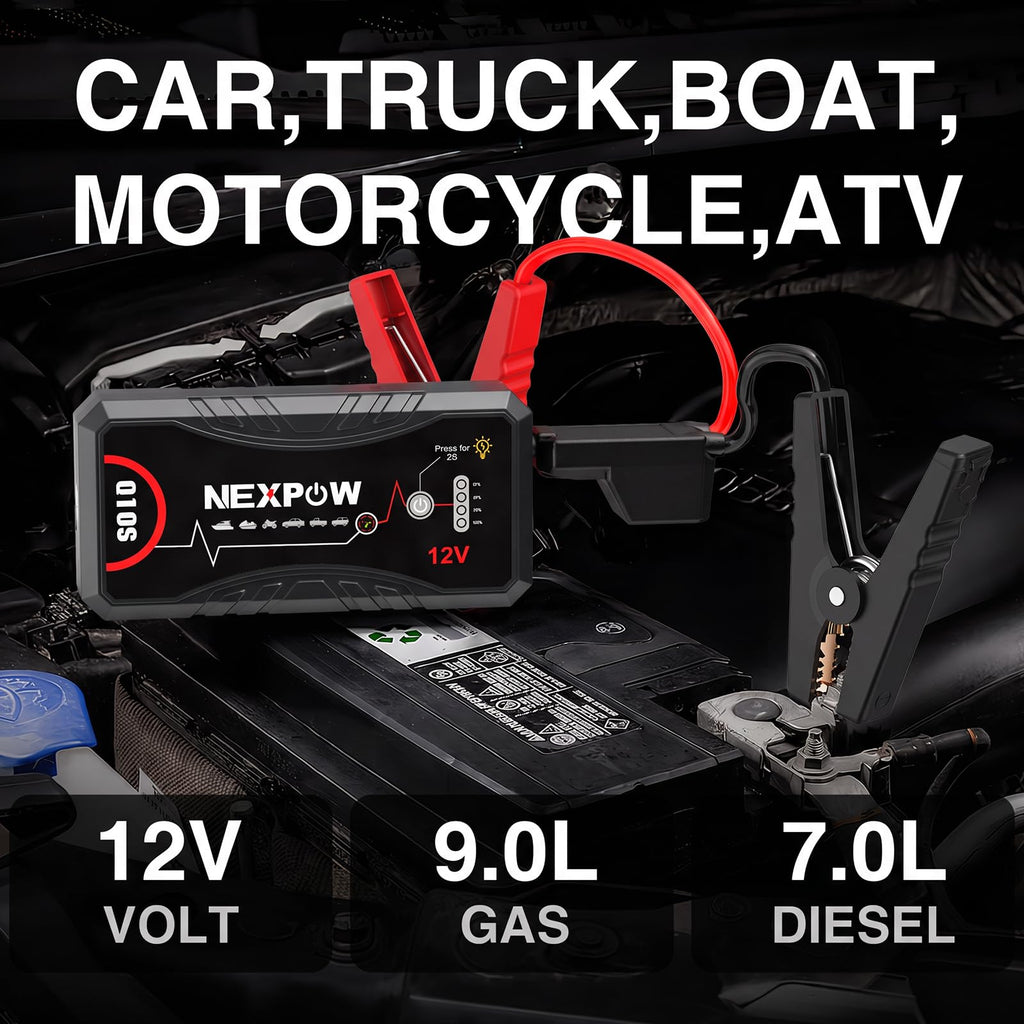 NEXPOW Car Jump Starter 2026 Upgraded Car Battery Jump Starter Pack