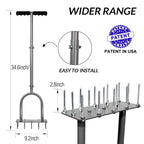 Walensee Aerator Lawn Tool, 15-Spike Manual Lawn Aerator Tool for Yard