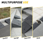 Rubber Curb Ramps for Driveway 4.0 inch Rise 2 Pack